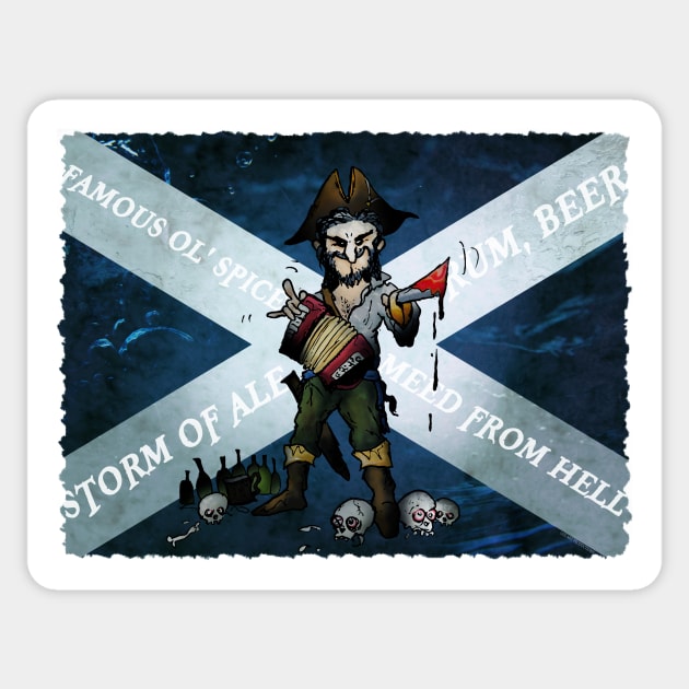 Pirate's Life ! Sticker by LozArtProd